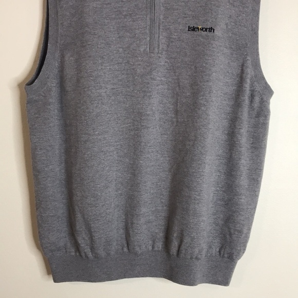 Fairways and greene merino wool quarter zip vest size XL - Picture 3 of 10